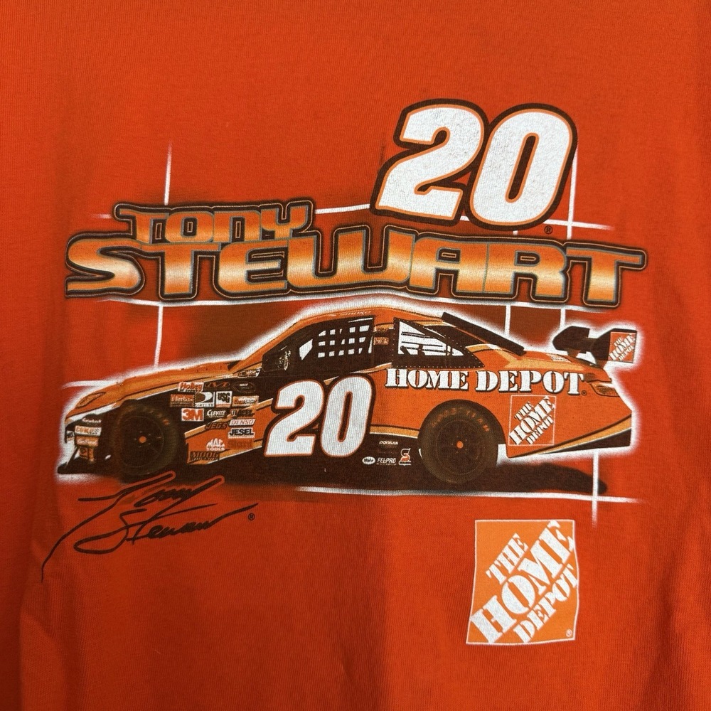 Tony Stewart Vtg Home Depot Racing Daytona 500‎ Nascar Winners Circle Tee Sz L - Picture 12 of 15